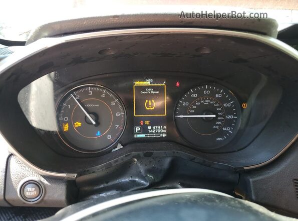 JF2GTADC5J8282799 2018 SUBARU CROSSTREK Бордовый Вид щитка приборов