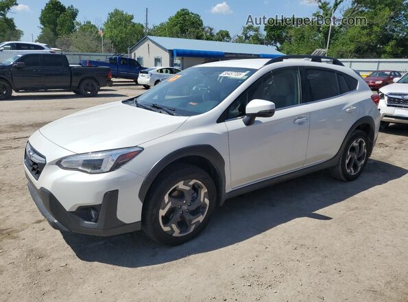 JF2GTHMC1M8669198 2021 SUBARU CROSSTREK White Առջևի ձախ երեք քառորդ տեսարան