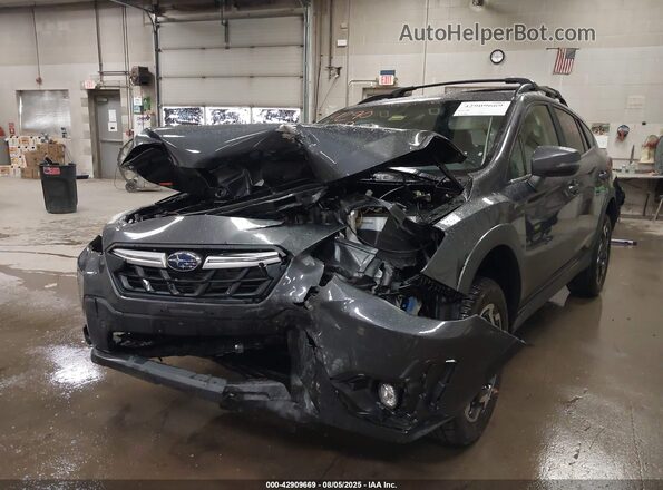 JF2GTHMCXM8315583 2021 SUBARU CROSSTREK Gray წინა ხედი