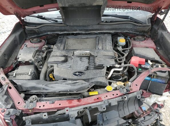 JF2SJGECXHH584620 2017 SUBARU FORESTER2. Red ძრავის განყოფილების ხედი