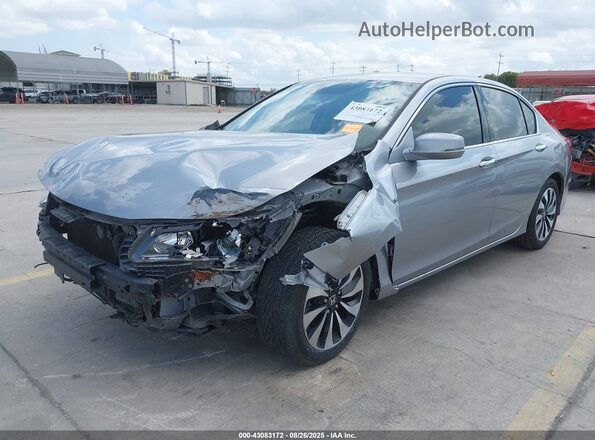 JHMCR6F37HC012906 2017 HONDA ACCORD HYBRID Серебряный Передняя левая четверть