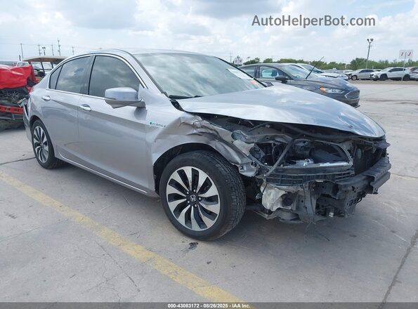 JHMCR6F37HC012906 2017 HONDA ACCORD HYBRID Серебряный Передняя правая четверть