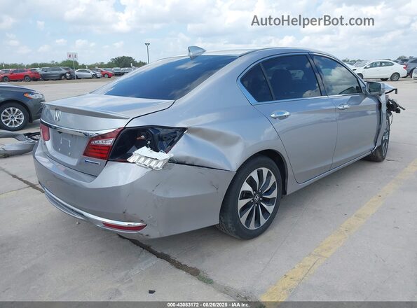 JHMCR6F37HC012906 2017 HONDA ACCORD HYBRID Серебряный Задняя правая четверть