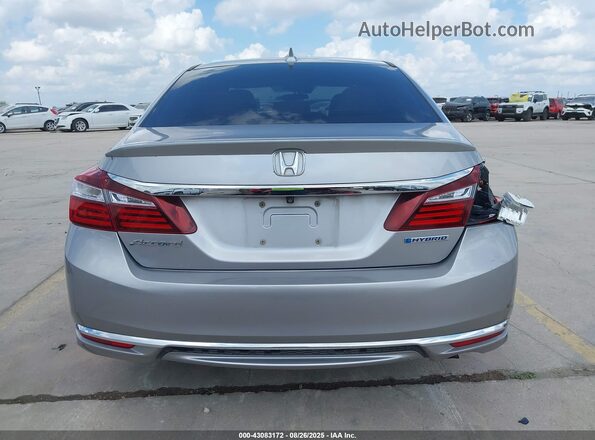 JHMCR6F37HC012906 2017 HONDA ACCORD HYBRID Серебряный 