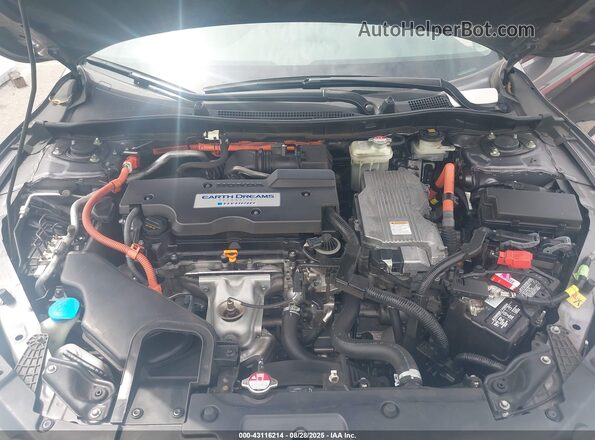 JHMCR6F38HC004555 2017 HONDA ACCORD HYBRID Gray Вид ззаду