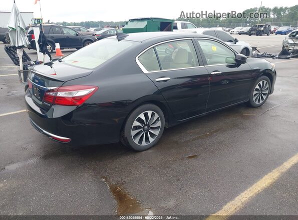 JHMCR6F51HC022672 2017 HONDA ACCORD HYBRID Black Rear right
