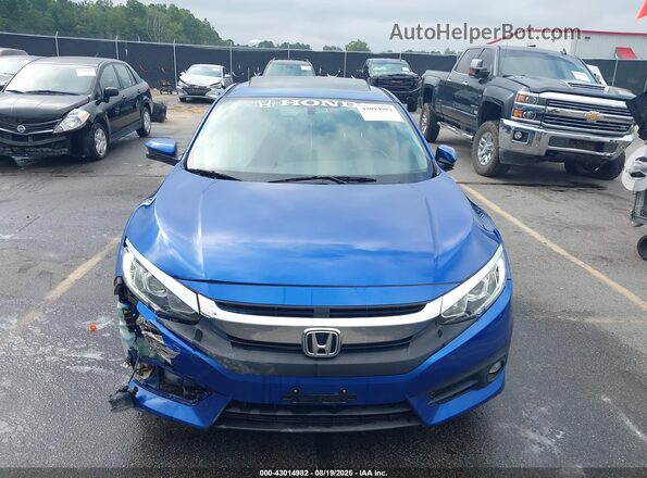 JHMFC1F75JX042246 2018 HONDA CIVIC Синий Вид щитка приборов