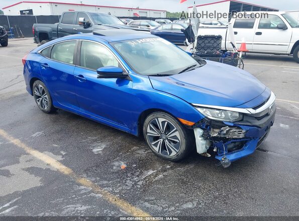 JHMFC1F75JX042246 2018 HONDA CIVIC Синий Передняя правая четверть