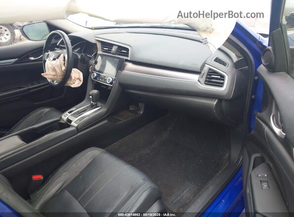 JHMFC1F75JX042246 2018 HONDA CIVIC Синий Вид салона спереди