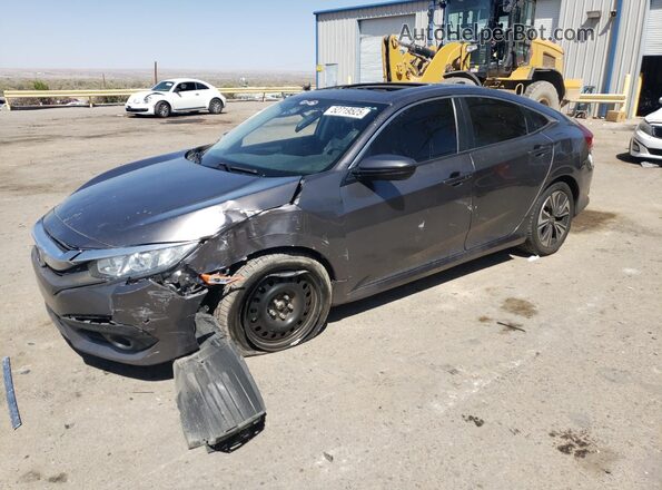 JHMFC1F78JX009094 2018 HONDA CIVIC Charcoal Передня ліва чверть