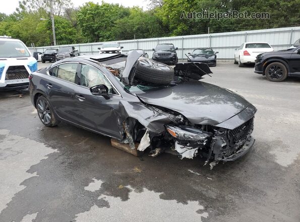 JM1GL1TY6J1318441 2018 MAZDA 6 Gray Передня права чверть