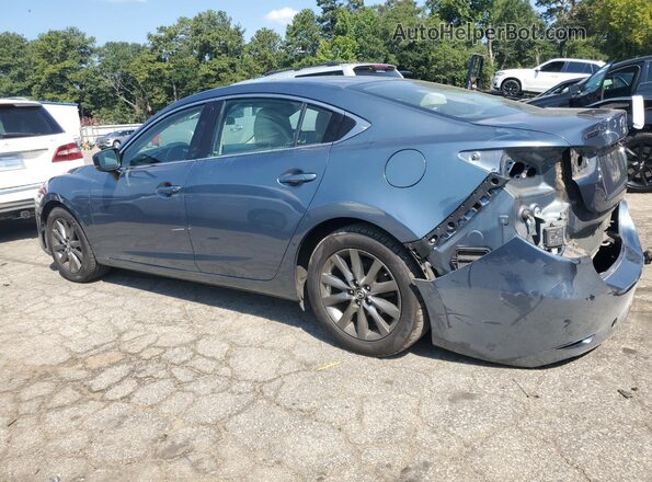 JM1GL1UM7J1311879 2018 MAZDA 6 Синий Задняя левая четверть