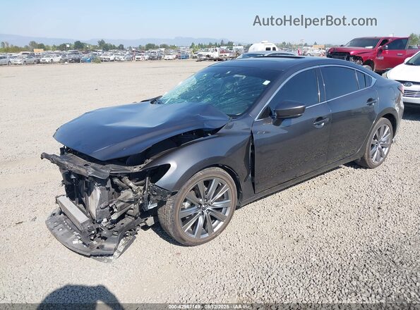 JM1GL1WY4J1323049 2018 MAZDA 6 Серый Передняя левая четверть