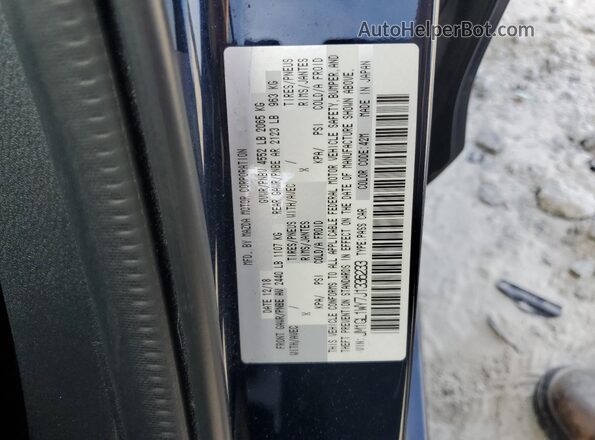 JM1GL1WY7J1336233 2018 MAZDA 6 Blue Вид наклейки з VIN-кодом