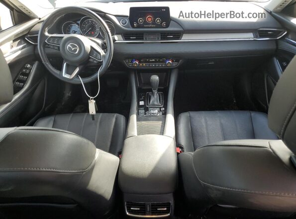 JM1GL1WY7J1336233 2018 MAZDA 6 Blue Вид панелі приладів