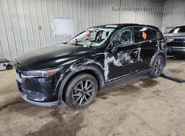 JM3KFADM1J0352572 2018 MAZDA CX-5 Black წინა მარცხენა ხედი სამი მეოთხედიდან