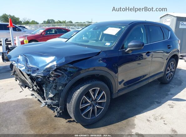 JM3KFADM7J0316255 2018 MAZDA CX-5 Dark Blue Передняя левая четверть