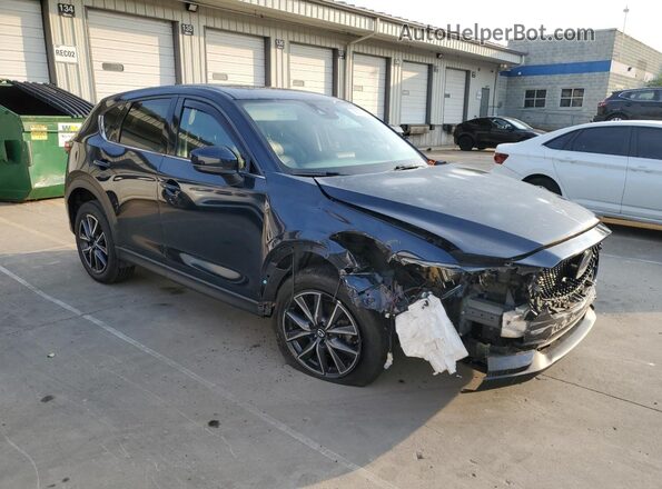 JM3KFADMXJ1324571 2018 MAZDA CX-5 Blue Передня права чверть