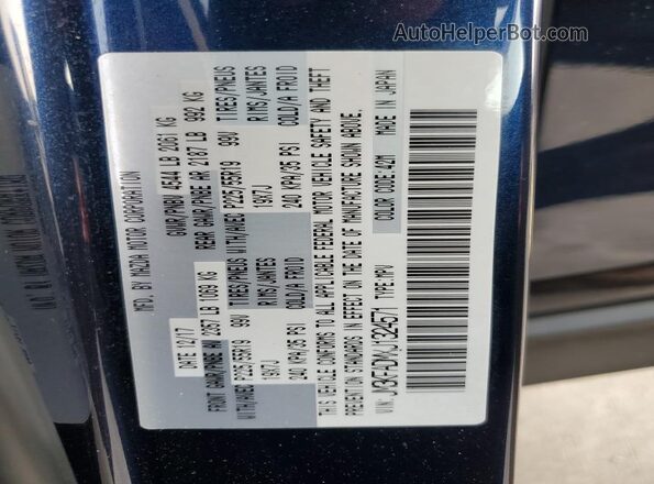 JM3KFADMXJ1324571 2018 MAZDA CX-5 Blue Вид наклейки з VIN-кодом