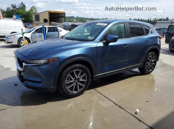JM3KFBCM8J0300282 2018 MAZDA CX-5 Синий Передняя левая четверть