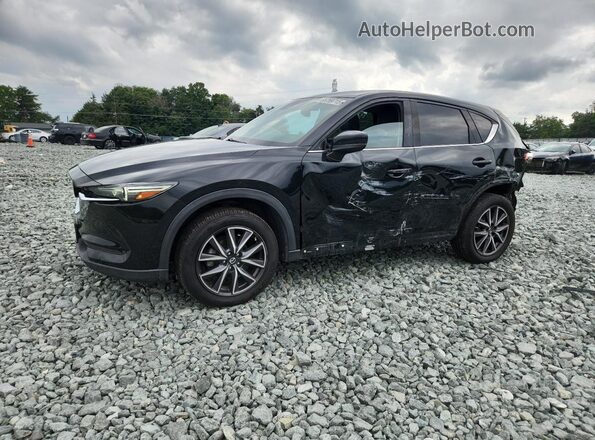 JM3KFBDM7J0303706 2018 MAZDA CX-5 Black წინა მარცხენა ხედი სამი მეოთხედიდან