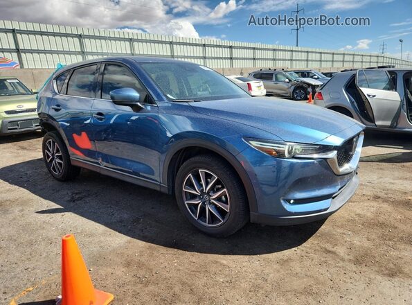 JM3KFBDM8J0407752 2018 MAZDA CX-5 Синий Передняя правая четверть