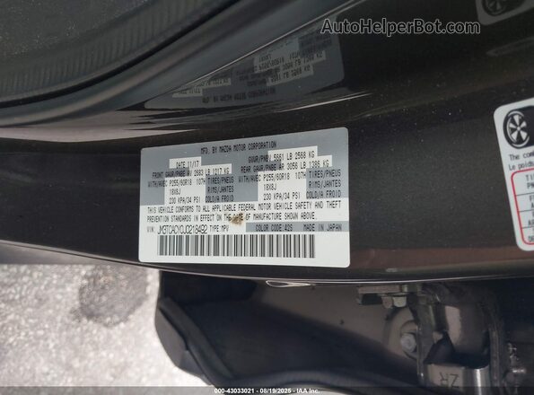 JM3TCACY0J0218492 2018 MAZDA CX-9 Brown Engine compartment view