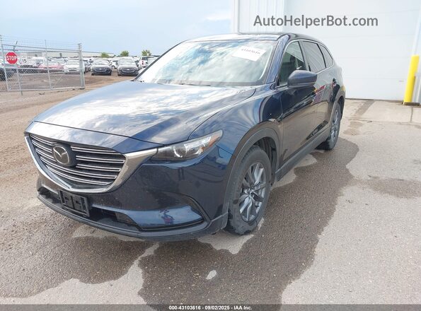 JM3TCBCY5M0501108 2021 MAZDA CX-9 Dark Blue Առջևի ձախ երեք քառորդ տեսարան