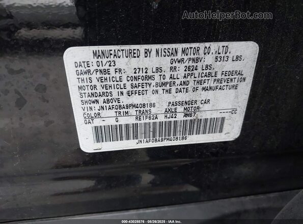 JN1AF0BA9PM408186 2023 NISSAN ARIYA Черный Вид подкапотного пространства