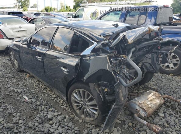 JN1CV7AP7JM240663 2018 INFINITI Q50 Black უკანა მარცხენა
