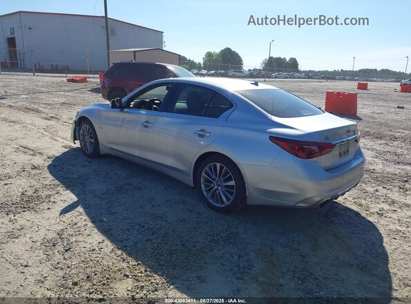 JN1EV7AP8JM353725 2018 INFINITI Q50 Silver უკანა მარცხენა