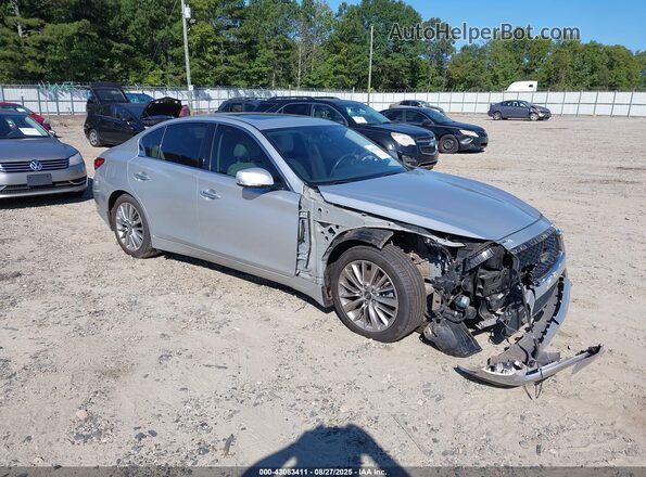 JN1EV7AP8JM353725 2018 INFINITI Q50 Silver წინა მარჯვენა