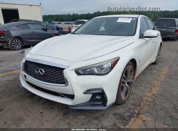 JN1EV7AP9JM358240 2018 INFINITI Q50 White წინა ხედი
