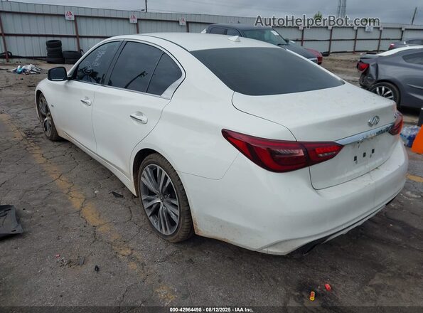 JN1EV7AP9JM358240 2018 INFINITI Q50 White უკანა მარცხენა