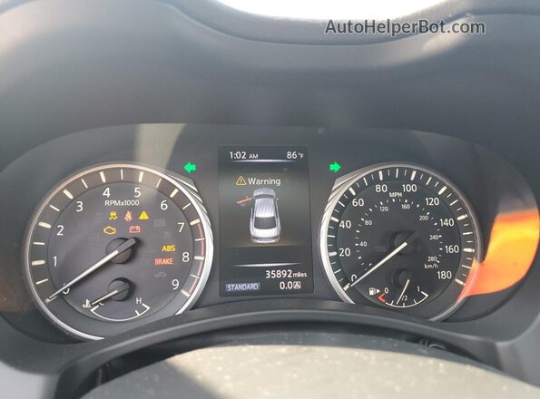 JN1EV7AP9JM363387 2018 INFINITI Q50 Gray ხელსაწყოთა პანელის ხედი
