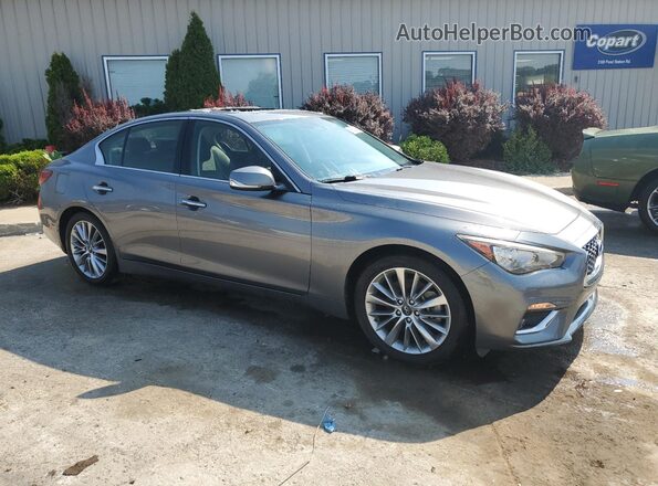 JN1EV7AP9JM363387 2018 INFINITI Q50 Gray წინა მარჯვენა