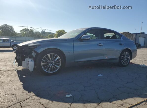 JN1EV7AP9JM366287 2018 INFINITI Q50 Gray Vista tres cuartos delantera izquierda