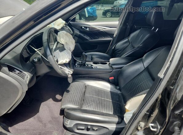 JN1EV7AR3JM438893 2018 INFINITI Q50 Gray წინა სალონის ხედი
