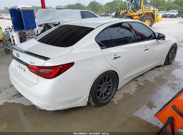 JN1EV7BP6MM701833 2021 INFINITI Q50 Белый Задняя правая четверть