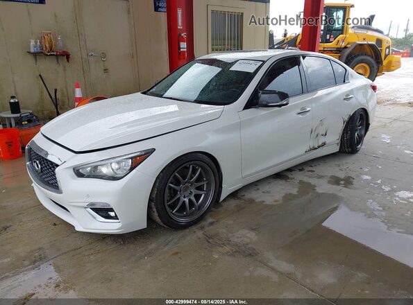 JN1EV7BP6MM701833 2021 INFINITI Q50 Белый Передняя левая четверть