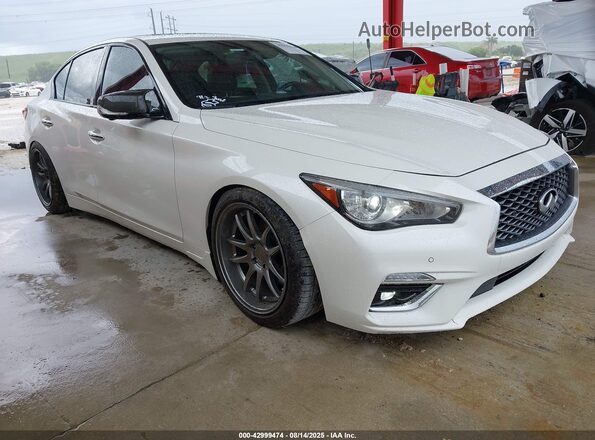 JN1EV7BP6MM701833 2021 INFINITI Q50 Белый Передняя правая четверть