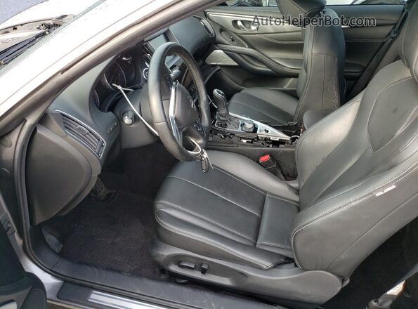 JN1EV7EK2JM340838 2018 INFINITI Q60 Gray Vista interior delantera