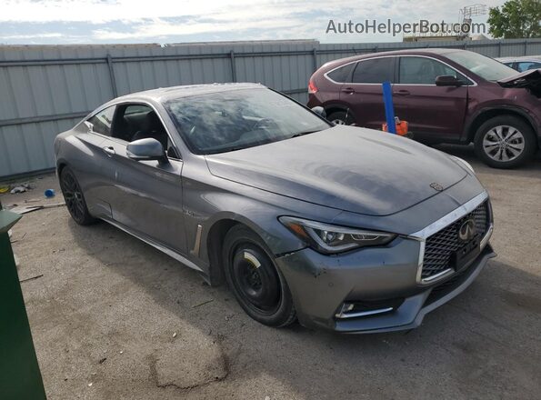 JN1EV7EL7JM392667 2018 INFINITI Q60 Gray Delantero derecho