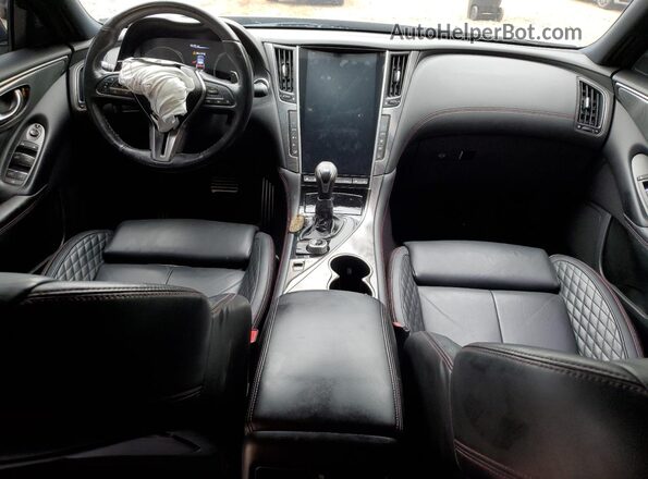 JN1FV7AP0JM461003 2018 INFINITI Q50 White Առջևի վահանակի տեսք