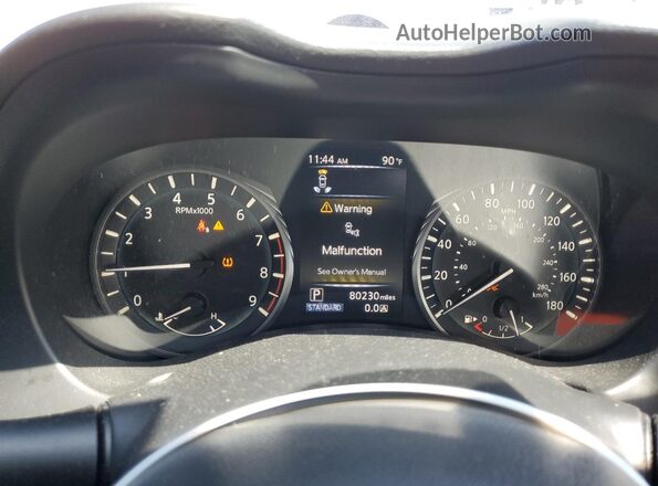 JN1FV7EK6LM400384 2020 INFINITI Q60 White Вид щитка приладів