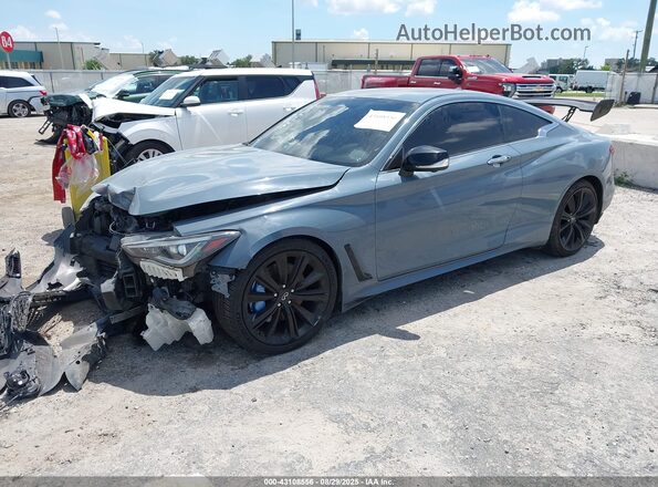 JN1FV7LL5NM680071 2022 INFINITI Q60 Light Blue Передняя левая четверть