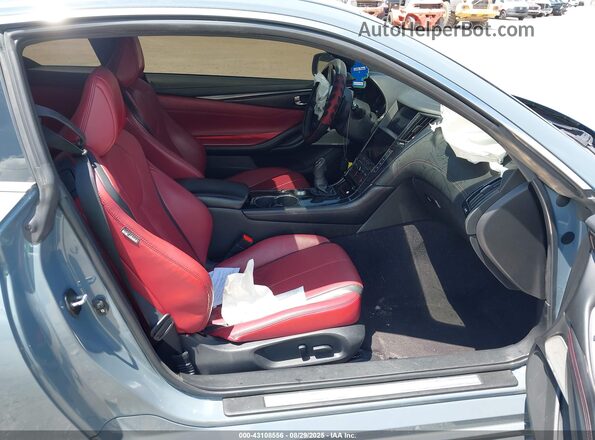 JN1FV7LL5NM680071 2022 INFINITI Q60 Light Blue Вид салона спереди