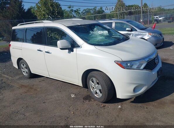JN8AE2KP2H9167225 2017 NISSAN QUEST Белый Передняя правая четверть