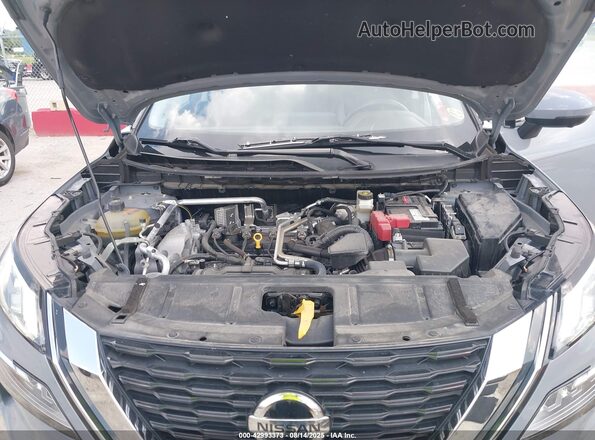 JN8AT3CB0MW241963 2021 NISSAN ROGUE Синий Вид сзади
