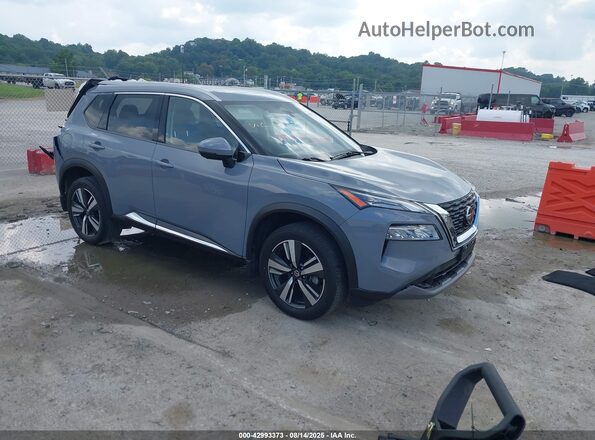 JN8AT3CB0MW241963 2021 NISSAN ROGUE Синий Передняя правая четверть
